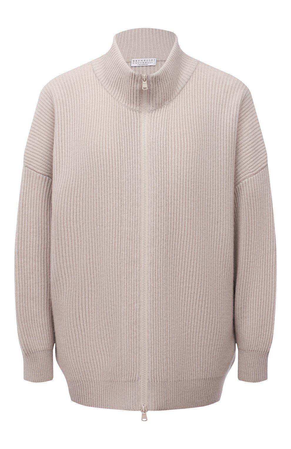 Кашемировый кардиган BRUNELLO CUCINELLI бежевого цвета по цене 442500 руб., арт. M12713906P, фото 1 Кашемировый кардиган BRUNELLO CUCINELLI, арт. M12713906P, фото 1