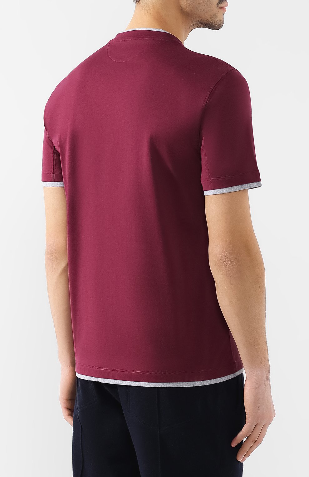 Хлопковая футболка BRUNELLO CUCINELLI, арт. M0T617427, фото 4