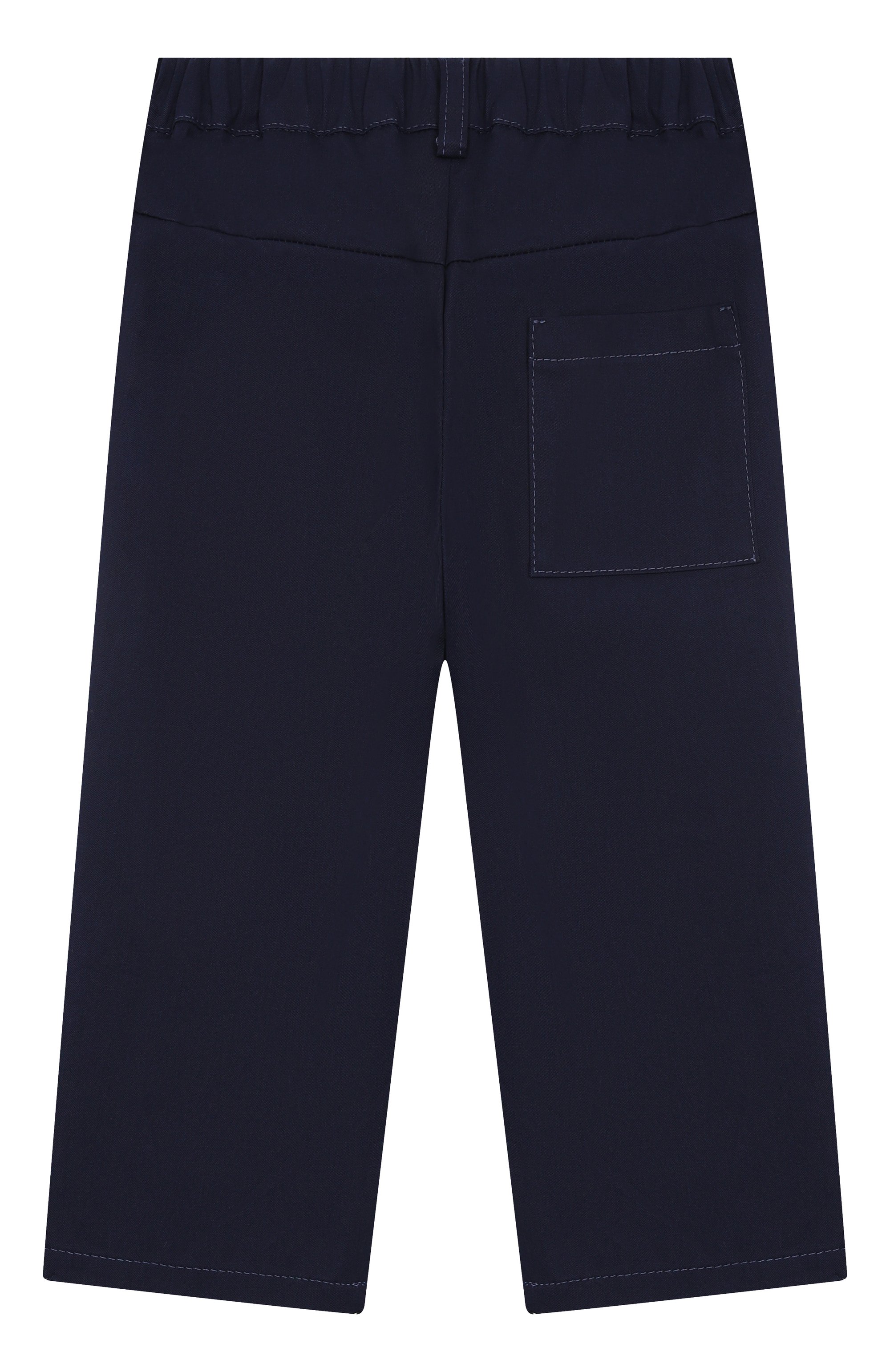 Хлопковые брюки FENDI темно-синего цвета по цене 43400 руб., арт. BMF232/ADEH, фото 2 Хлопковые брюки FENDI, арт. BMF232/ADEH, фото 2