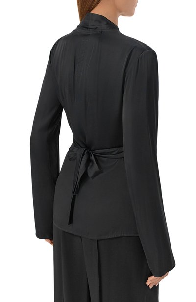 Блузка RICK OWENS черного цвета по цене 99500 руб., арт. RP02F5230/SCH, фото 4 Блузка RICK OWENS, арт. RP02F5230/SCH, фото 4