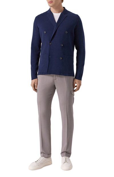 Брюки-карго из шерсти и шелка BERWICH, арт. YRETR0 CARG0/MZ1243, фото 2