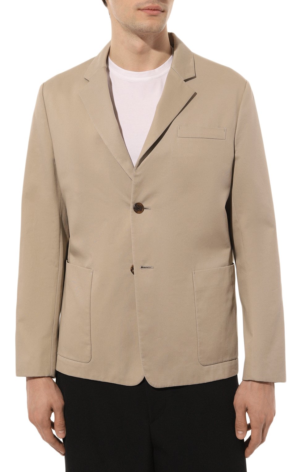 Хлопковый пиджак PRADA, арт. UGM143-1YOK-F0F24-211, фото 3