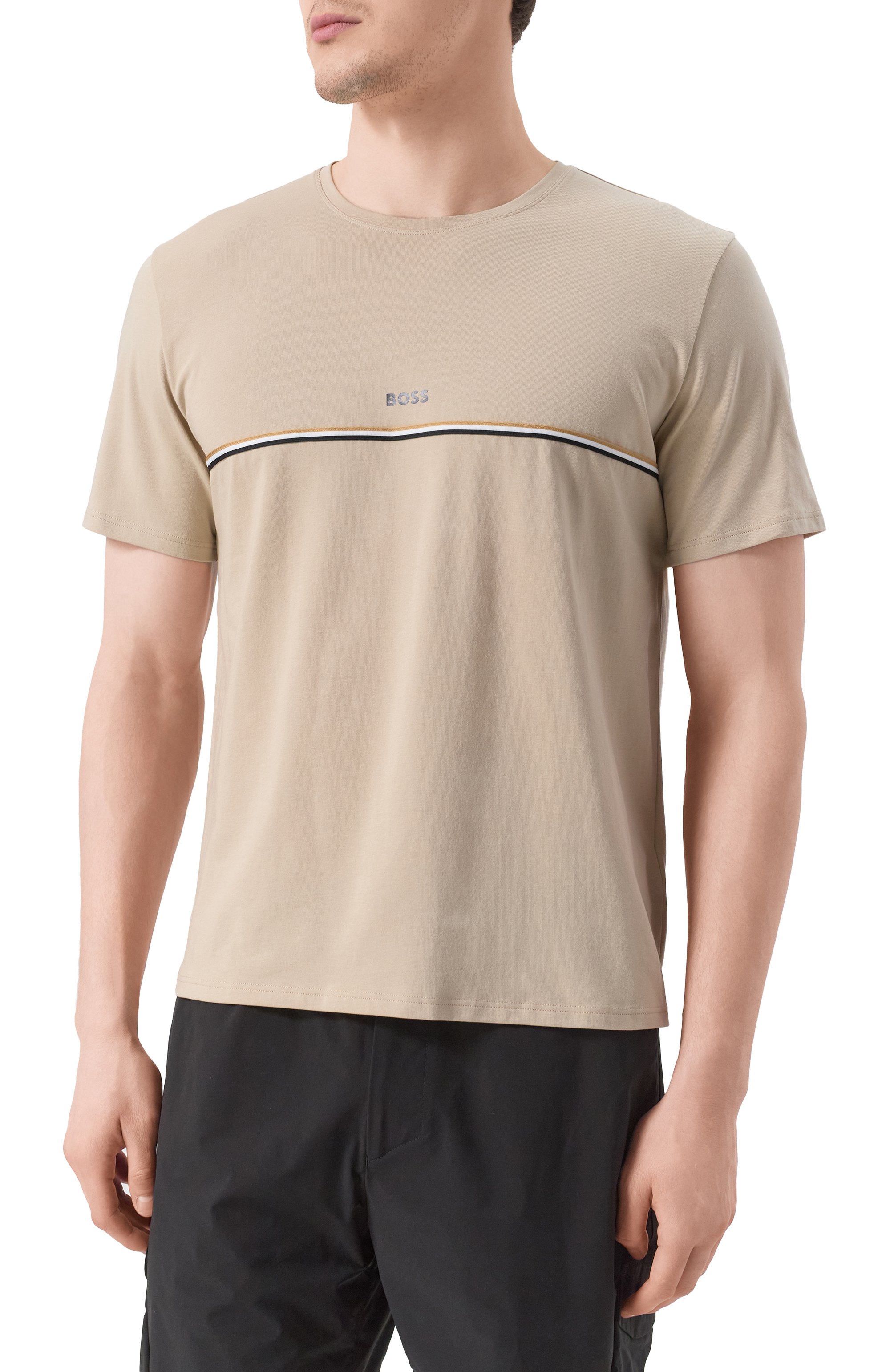 Хлопковая футболка BOSS, арт. 50515395, фото 3