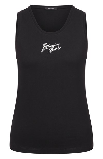 Женская хлопковая майка BALMAIN, арт. GF1EB075/BD40