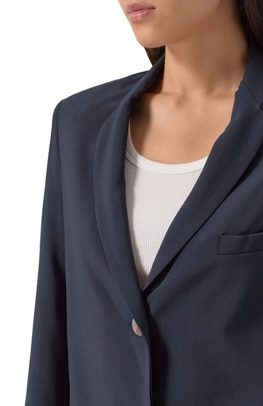 Шерстяной жакет Albus Lumen AL.RT25.001.CLASSICBLAZER.W00L Синий  AL.RT25.001.CLASSICBLAZER.W00L Фото 6