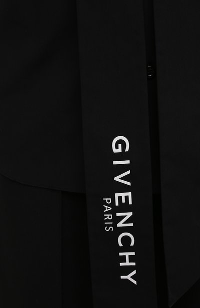 Хлопковая блузка GIVENCHY черного цвета по цене 120500 руб., арт. BW60SY111N, фото 5 Хлопковая блузка GIVENCHY, арт. BW60SY111N, фото 5