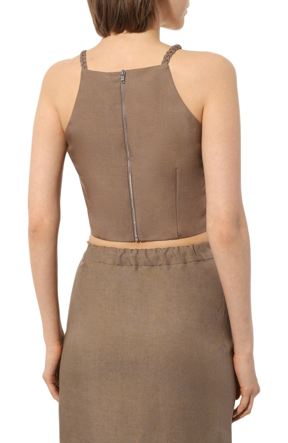 Топ OLOLOL темно-бежевого цвета по цене 19000 руб., арт. OLTP013/9007.103/S23, фото 4 Топ OLOLOL, арт. OLTP013/9007.103/S23, фото 4