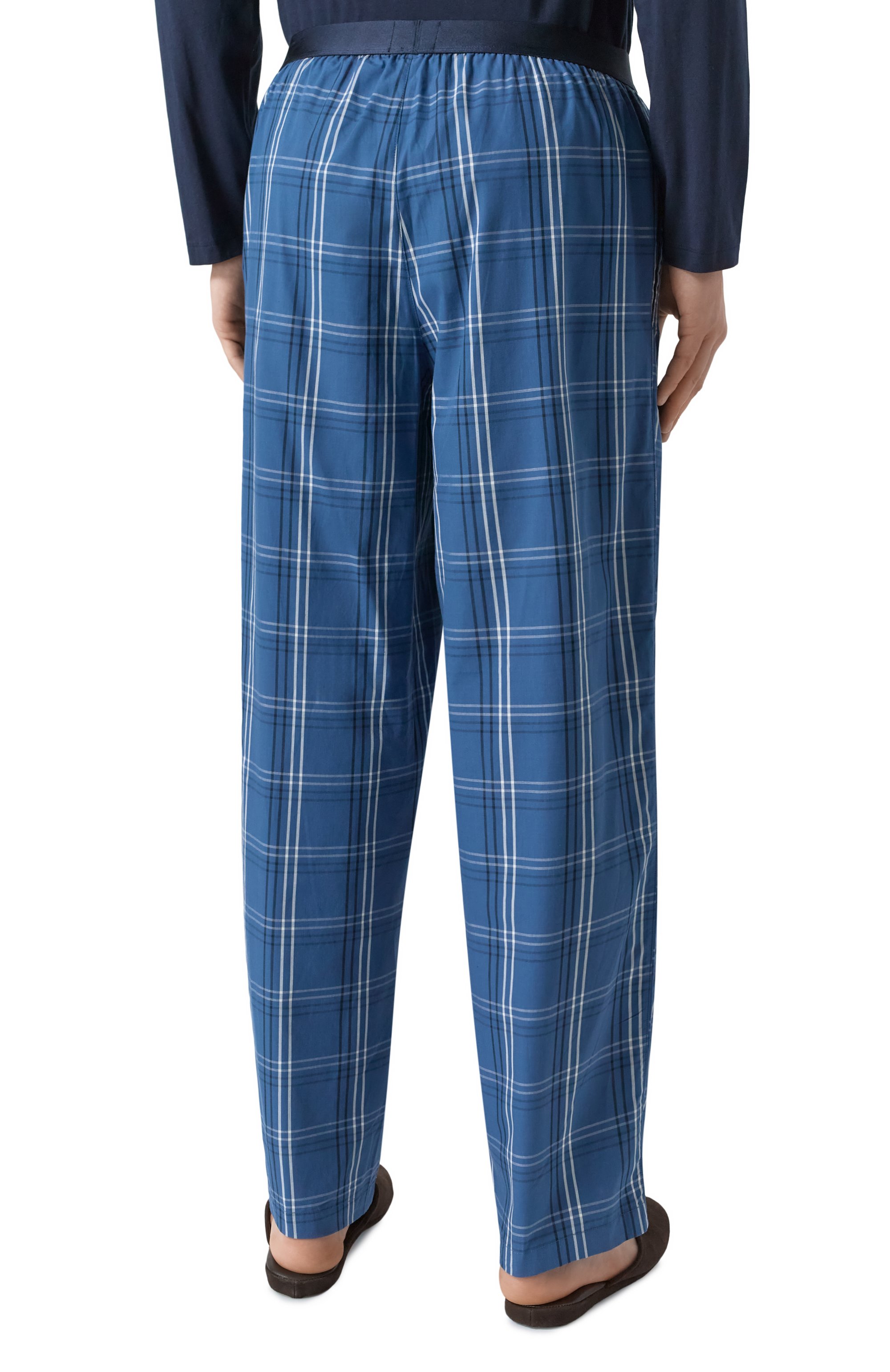 Хлопковая пижама BOSS синего цвета по цене 14950 руб., арт. 50535882, фото 6 Хлопковая пижама BOSS, арт. 50535882, фото 6