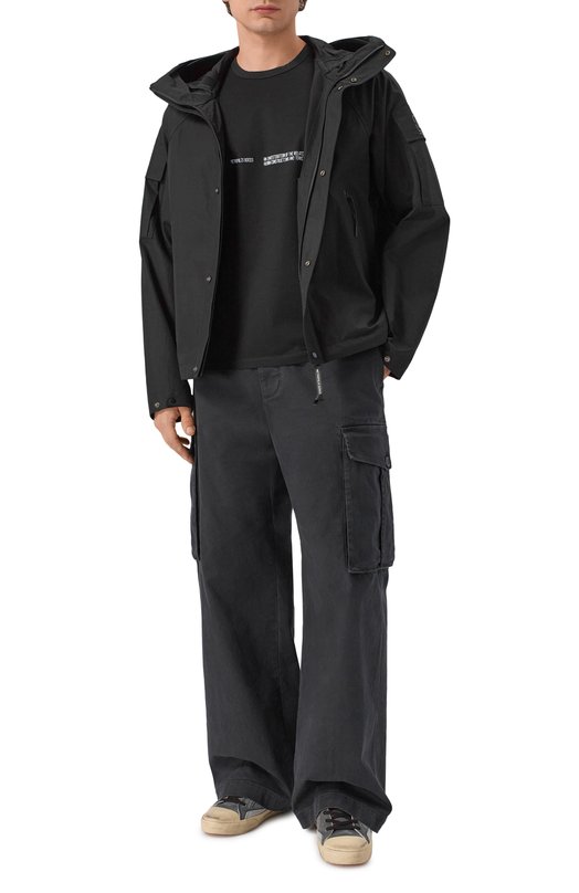 Хлопковая футболка C.P. Company 20CLTS058A/006370W Чёрный  20CLTS058A/006370W Фото 2