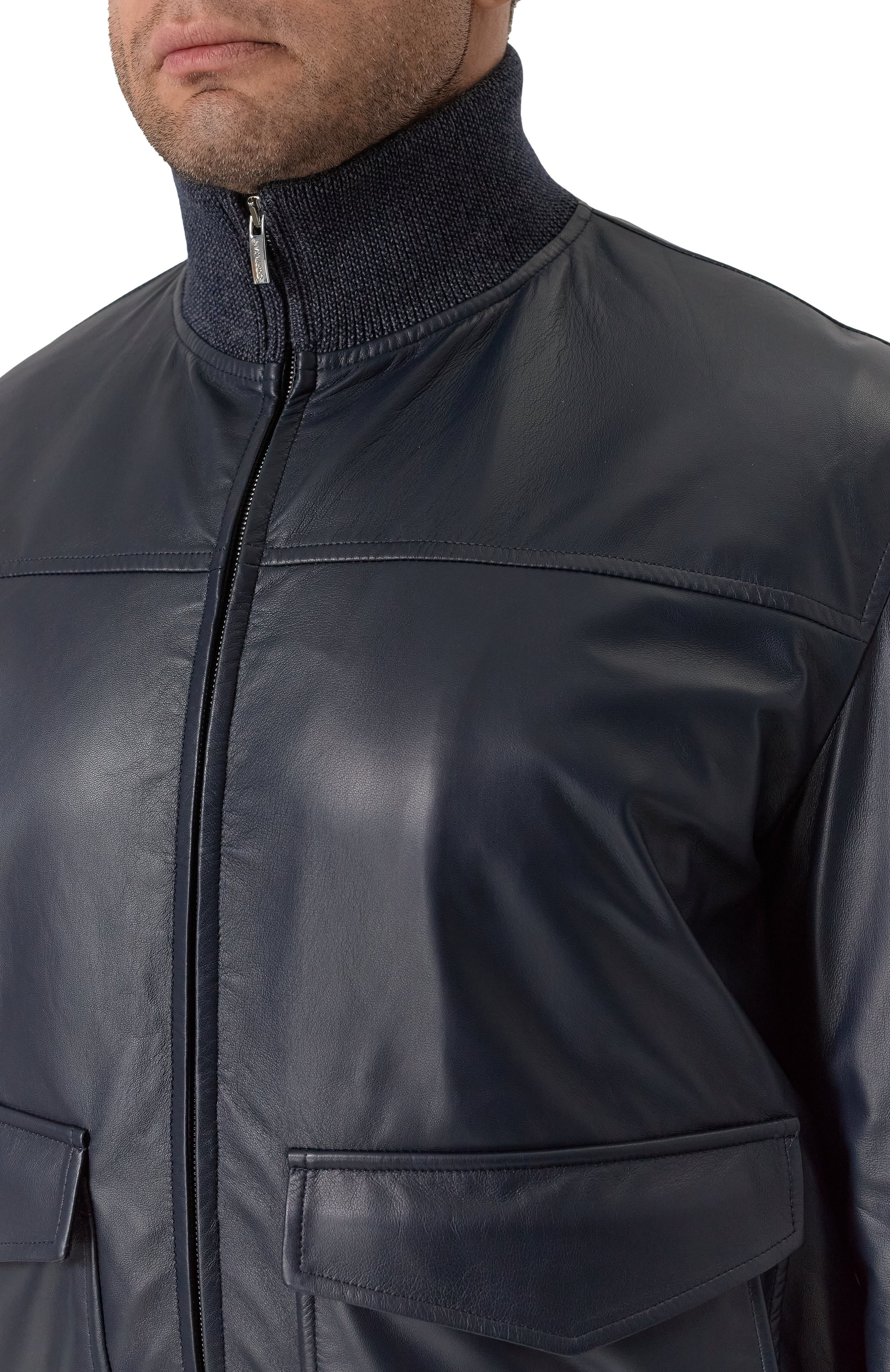 Кожаный бомбер CORTIGIANI, арт. 3AG650, фото 5