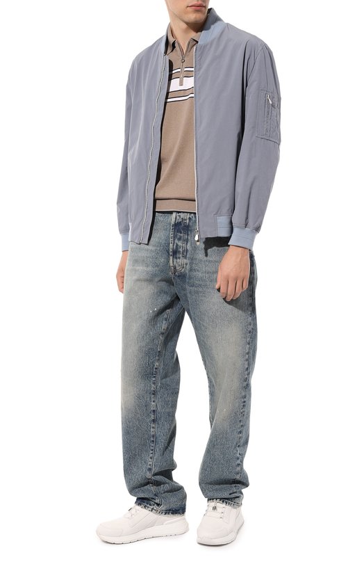 Бомбер Brunello Cucinelli MD4796496 Голубой  MD4796496 Фото 2