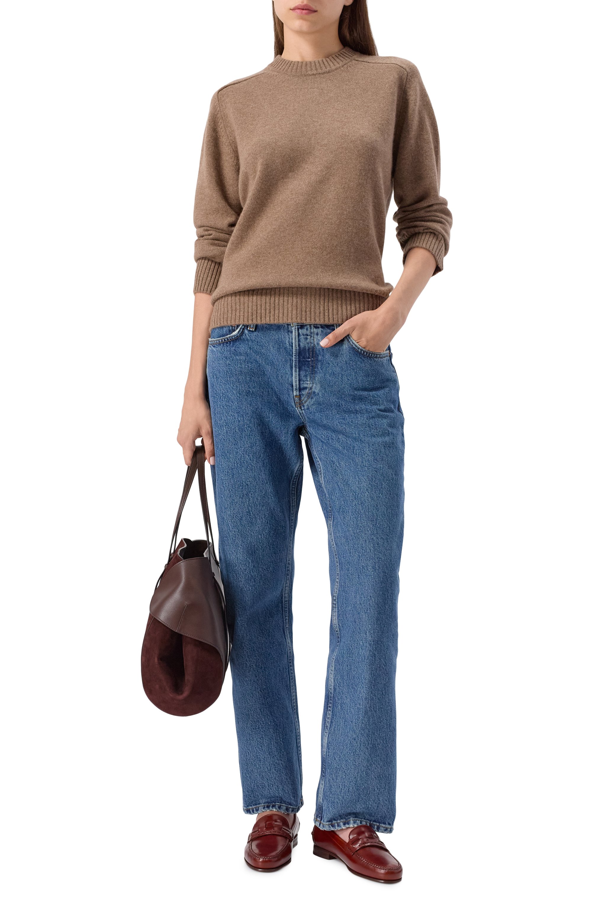 Кожаные лоферы tabella HEREU бордового цвета по цене 64850 руб., арт. TABEWFA25, фото 3 Кожаные лоферы tabella HEREU, арт. TABEWFA25, фото 3