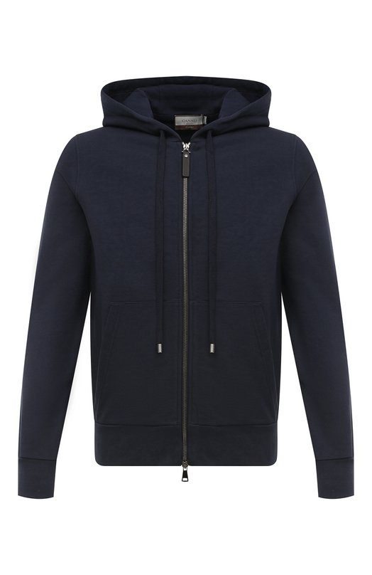 Хлопковая толстовка Canali T0510/MJ02043 Синий T0510/MJ02043