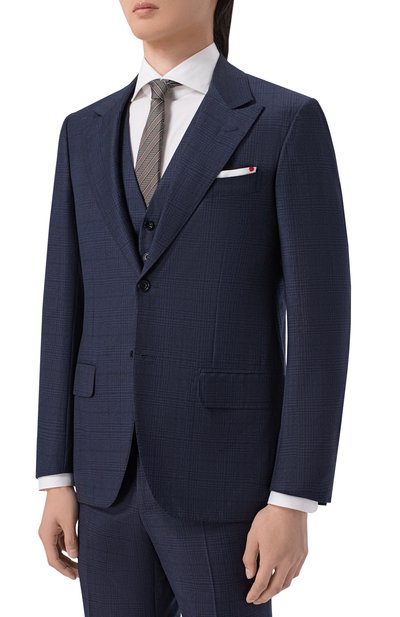 Мужской шерстяной костюм-тройка KITON, арт. UAGL862K02T01