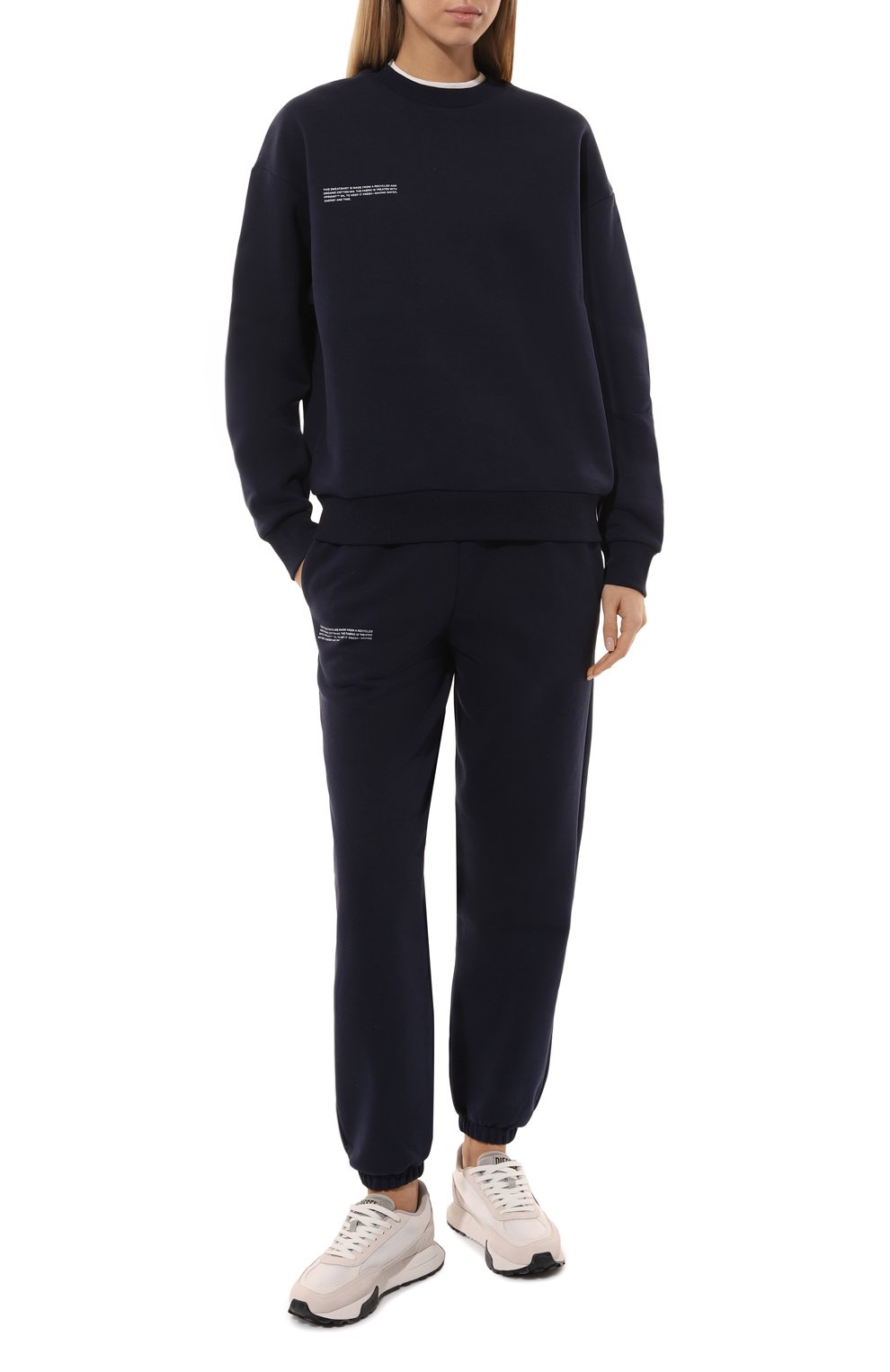 Хлопковый свитшот PANGAIA темно-синего цвета по цене 14650 руб., арт. 10000299, фото 2 Хлопковый свитшот PANGAIA, арт. 10000299, фото 2