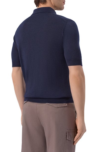 Поло из шерсти и шелка ANDREA CAMPAGNA, арт. PZ1MC/LSC18R, фото 4