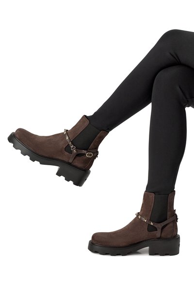 Замшевые челси beatle rockstud VALENTINO, арт. 7W2S0KU2/BVJ, фото 2