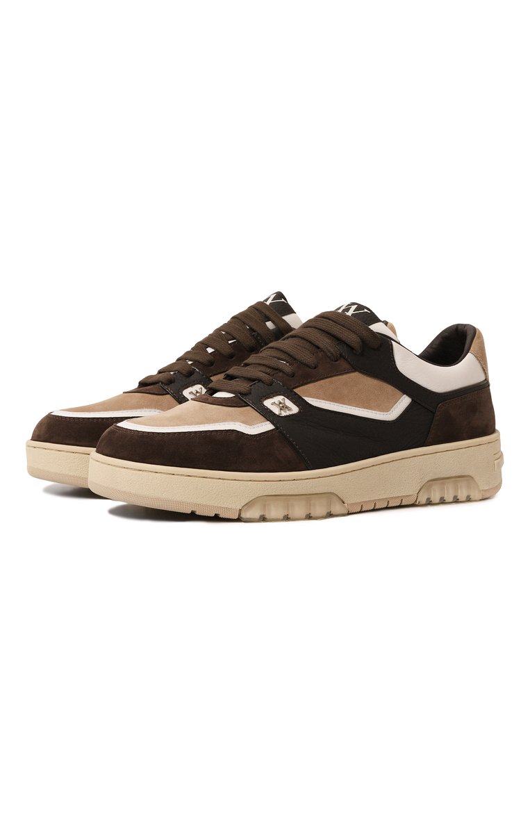 Мужские замшевые кеды zeus ARTIOLI коричневого цвета, арт. 0S684/SUEDE/RUBBERIZ.S.KID/CALF/SUED ZEUS | Фото 1 (Материал внешний: Натуральная кожа, Замша; Материал сплава: Проставлено; Материал внутренний: Натуральная кожа; Подошва: Массивная; Драгоценные камни: Проставлено; Материал утеплителя: Без утеплителя; Стили: Классический; Кросс-КТ: Низкие)