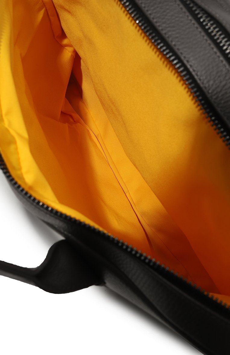 Мужская кожаная сумка для ноутбука DOUCAL'S темно-серого цвета, арт. DB0005--02PT5790 | Фото 5 (Материал: Натуральная кожа; Материал сплава: Проставлено; Ремень/цепочка: На ремешке; Драгоценные камни: Проставлено; Размер: large)