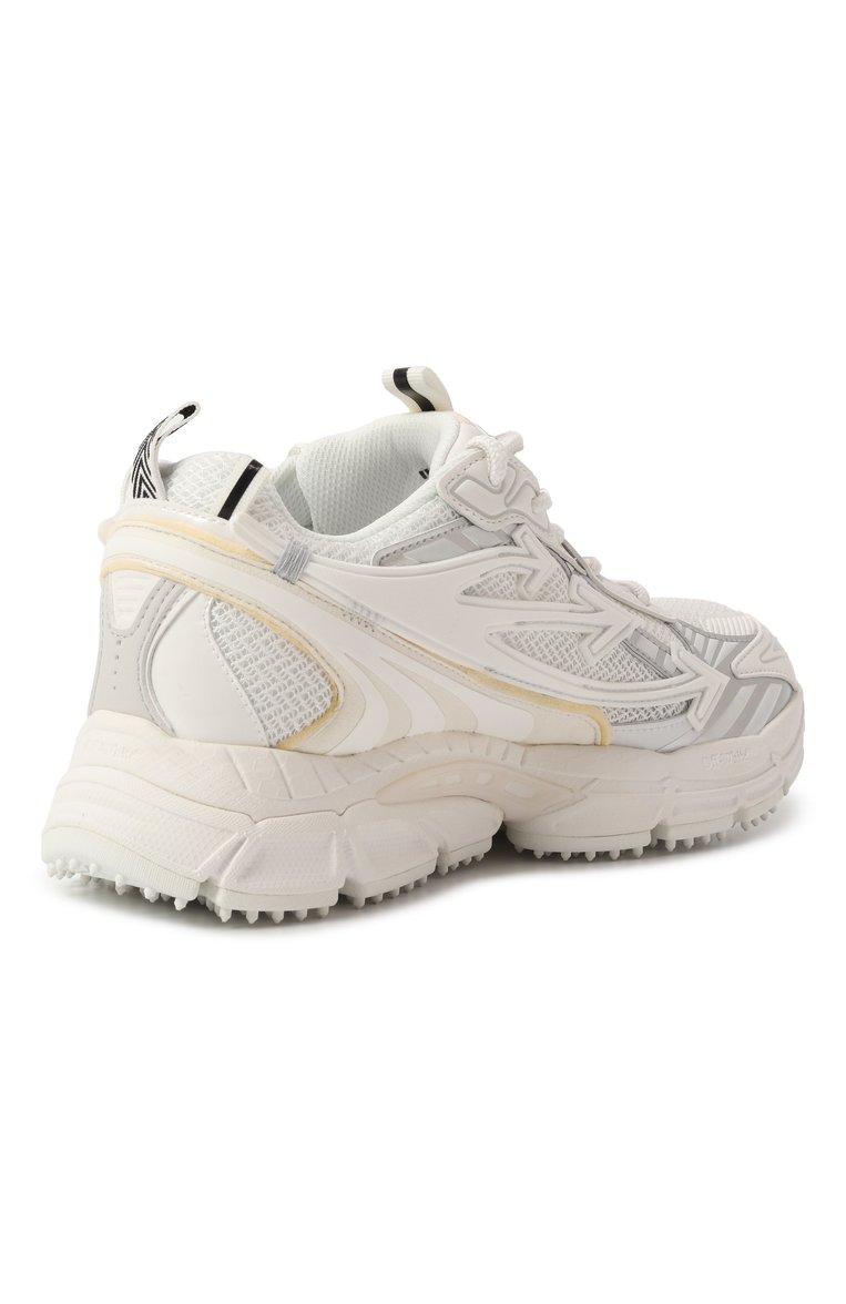 Женские комбинированные кроссовки be right back OFF-WHITE молочного цвета, арт. 0WIA289C99FAB001 | Фото 5 (Материал внутренний: Текстиль; Подошва: Платформа; Материал внешний: Экокожа, Текстиль; Стили: Кэжуэл; Кросс-КТ: Низкие; Автоматизация состава: Проставлено; Автоматизация ТО: Проставлено; Материал утеплителя: Без утеплителя)