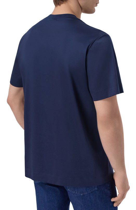 Хлопковая футболка Bogner 58291274 Синий  58291274 Фото 4