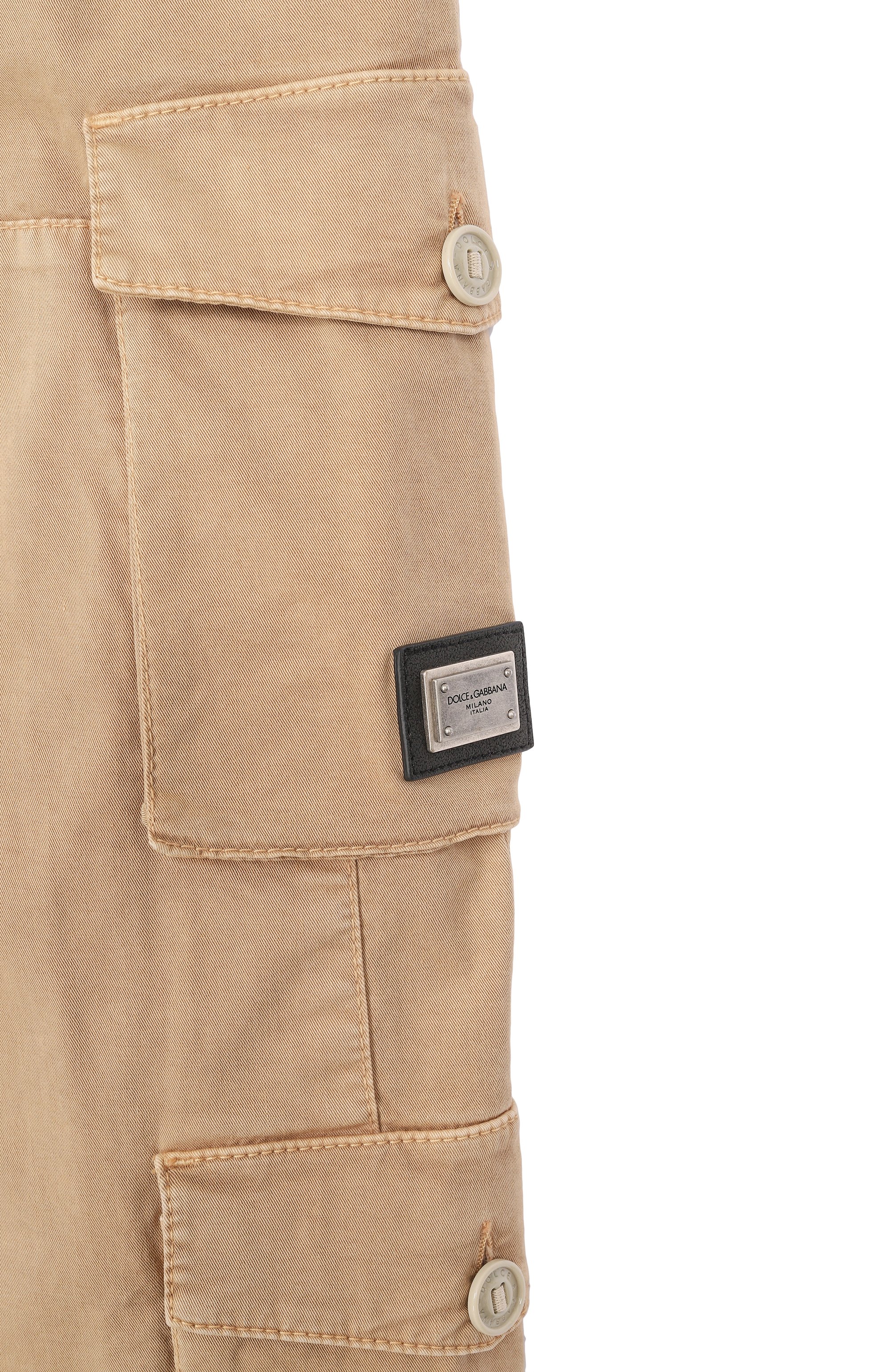 Хлопковые брюки-карго DOLCE & GABBANA, арт. L45P16/LY103_001, фото 3