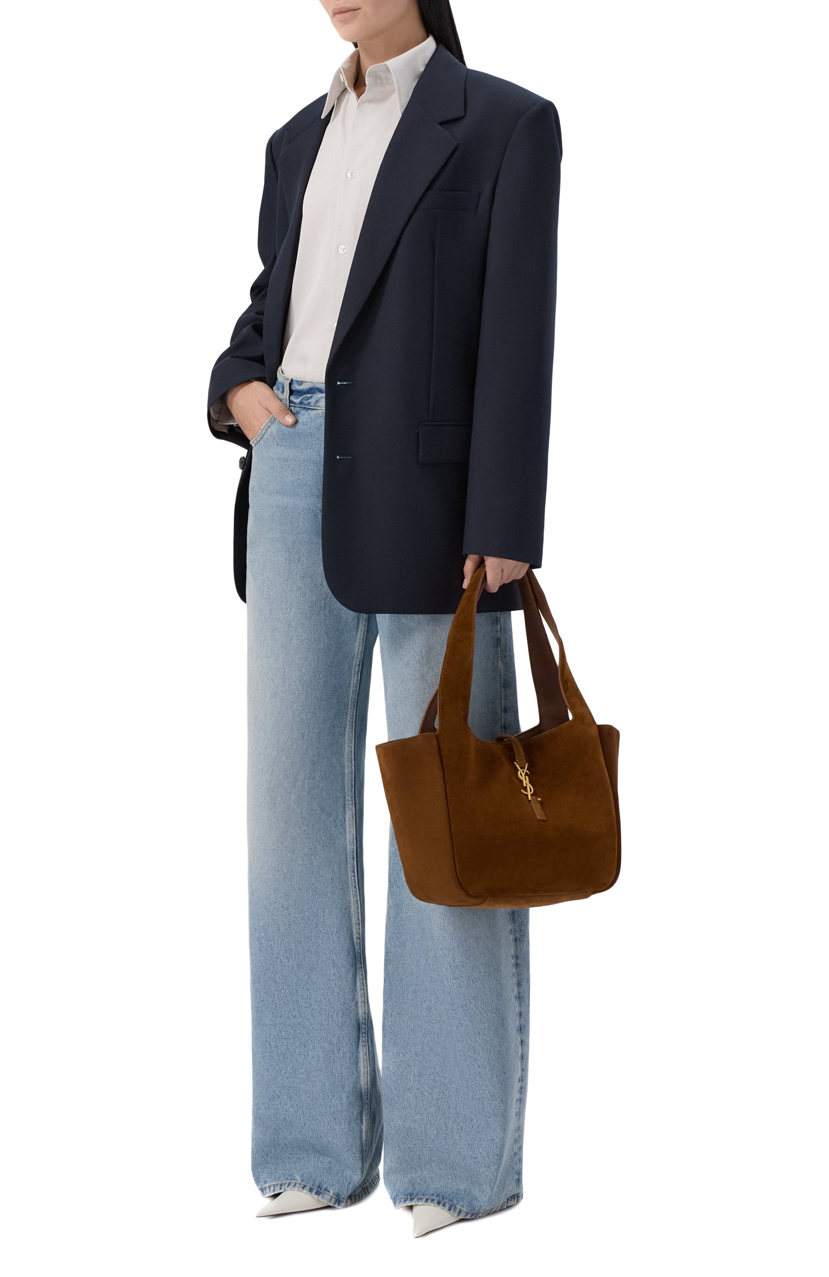 Сумка le 5 a 7 small SAINT LAURENT коричневого цвета по цене 431000 руб., арт. 779029/008IW, фото 3 Сумка le 5 a 7 small SAINT LAURENT, арт. 779029/008IW, фото 3