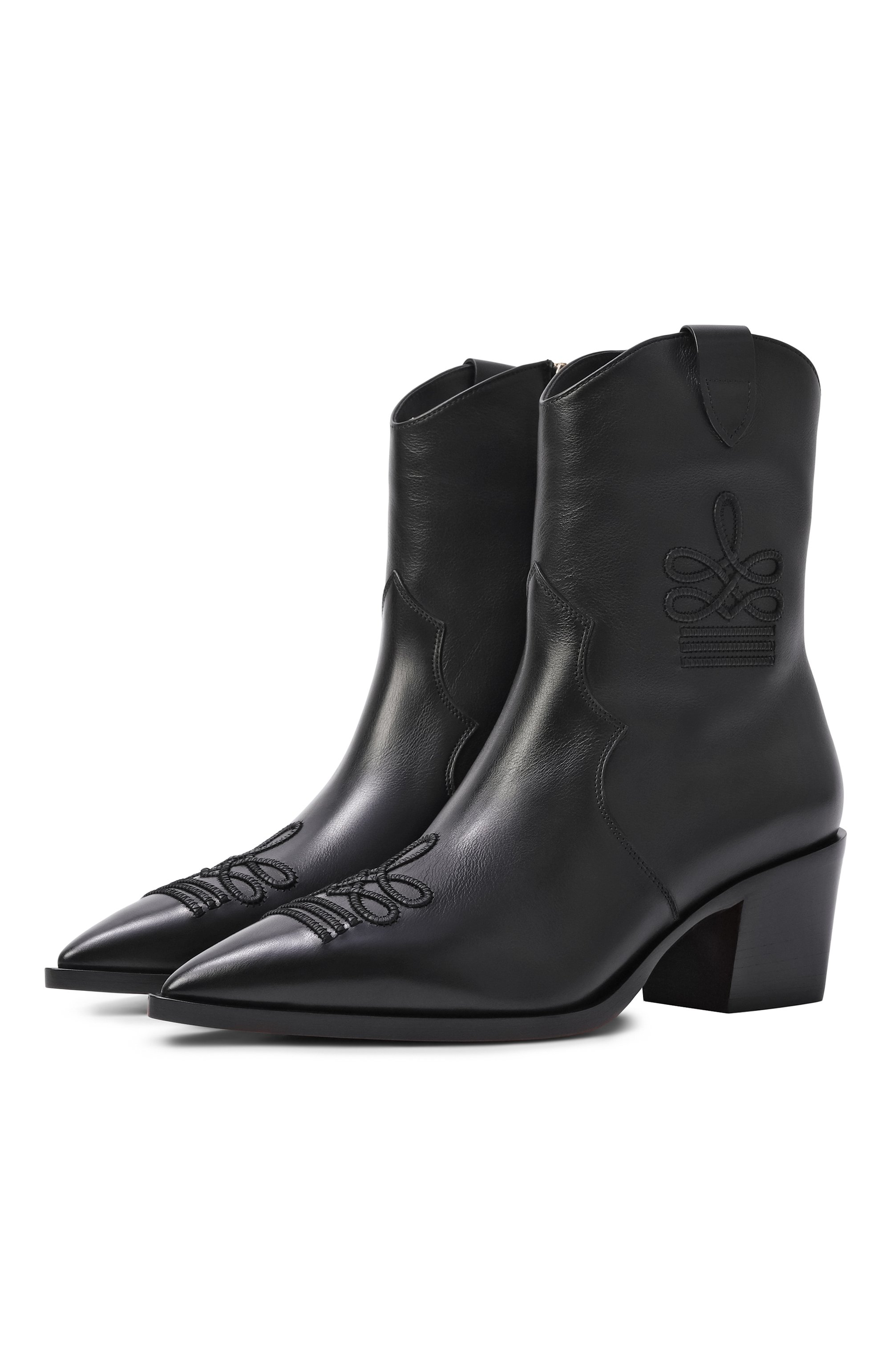 Кожаные ботильоны SANTONI, арт. WT0G71985BJ2S0WF, фото 1