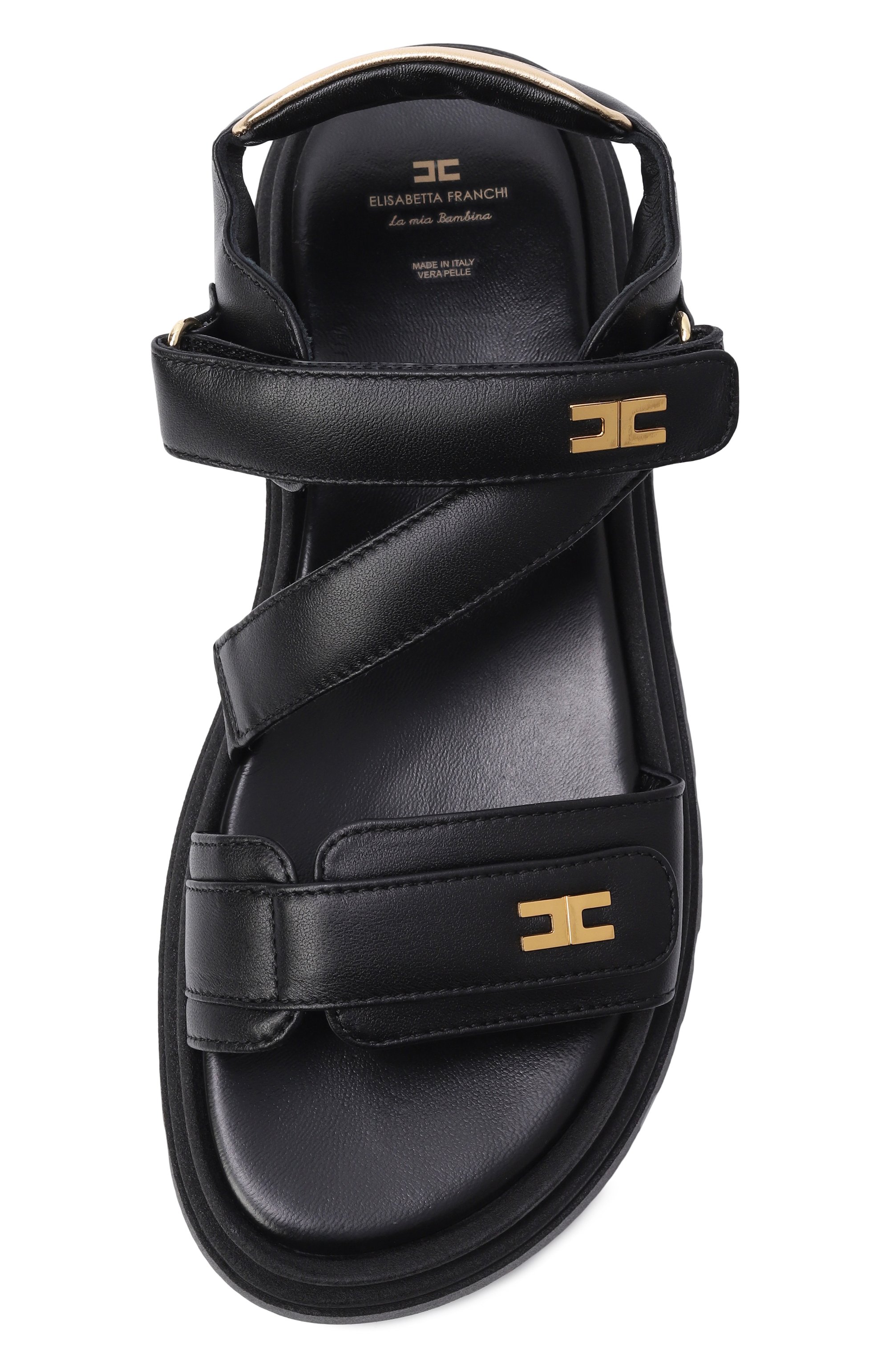 Кожаные сандалии ELISABETTA FRANCHI LA MIA BAMBINA, арт. F4A2-E0586-1733_001, фото 4