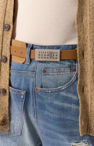 Кожаный ремень MM6, арт. SA6TP0010/P7258, фото 3