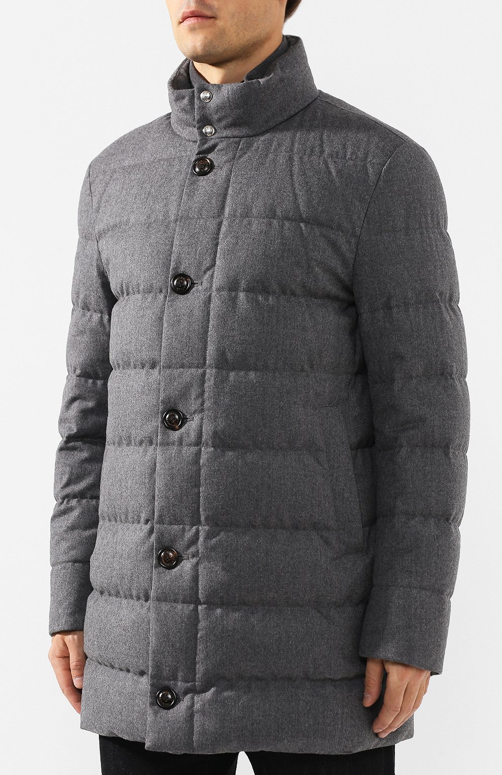 Шерстяной пуховик MONCLER, арт. E2-091-31312-00-54272, фото 3