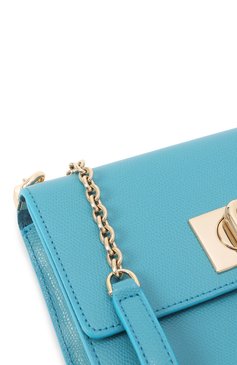 Женская сумка furla 1927 mini FURLA бирюзового цвета, арт. BAFKACO/ARE000 | Фото 3 (Материал: Натуральная кожа; Ремень/цепочка: На ремешке; Размер: mini)