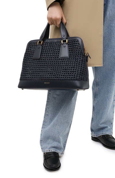 Сумка GIORGIO ARMANI темно-синего цвета по цене 389000 руб., арт. Y1A178/YTE5D, фото 2 Сумка GIORGIO ARMANI, арт. Y1A178/YTE5D, фото 2