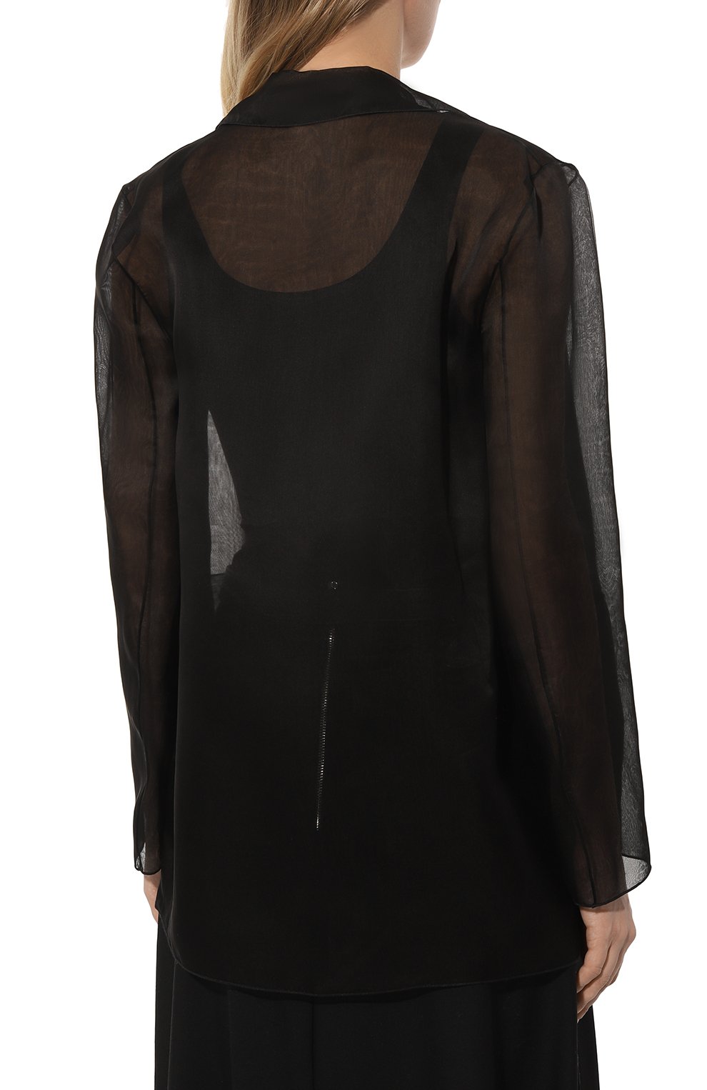 Шелковый жакет ANTONELLI FIRENZE черного цвета по цене 64150 руб., арт. L3758/256, фото 4 Шелковый жакет ANTONELLI FIRENZE, арт. L3758/256, фото 4