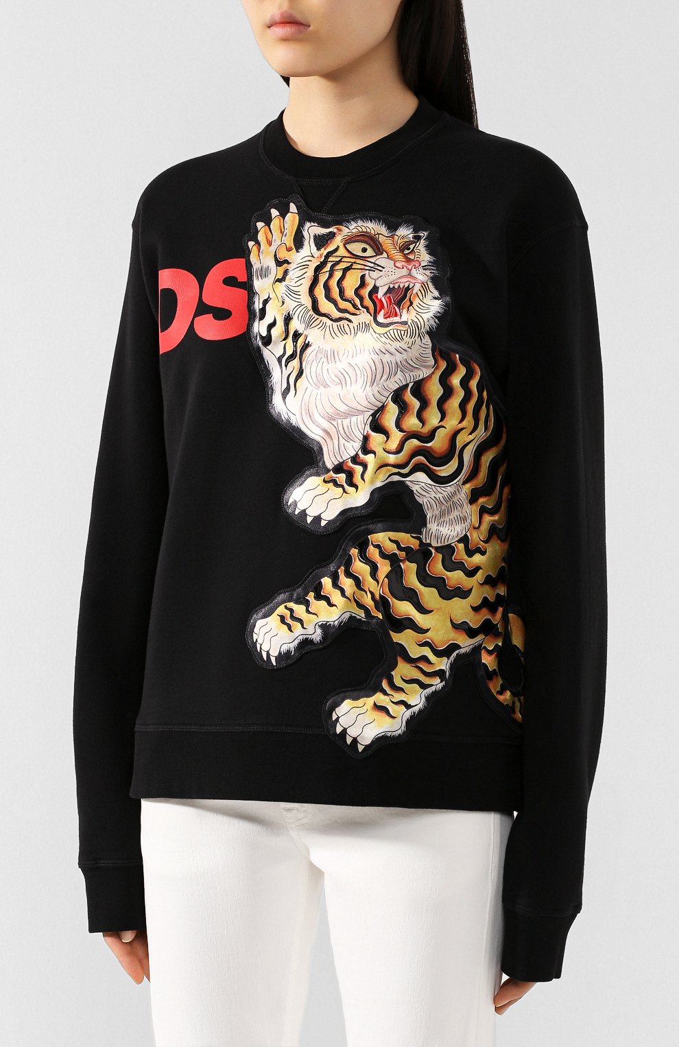 Хлопковый свитшот DSQUARED2 черного цвета по цене 53800 руб., арт. S72GU0265/S25042, фото 3 Хлопковый свитшот DSQUARED2, арт. S72GU0265/S25042, фото 3