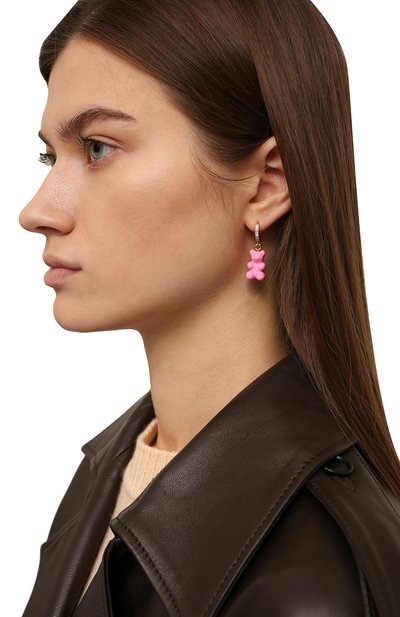 Моносерьга CRYSTAL HAZE, арт. N0STALGIA BEAR H00P, фото 2