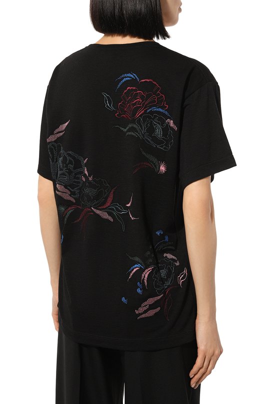 Шерстяная футболка Giorgio Armani 6DAM65/AJTNZ Чёрный  6DAM65/AJTNZ Фото 4