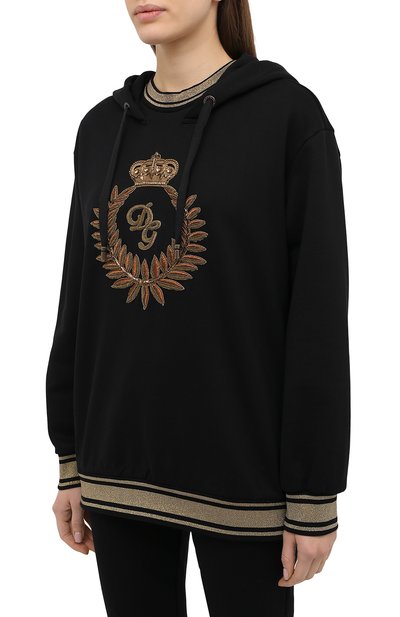 Хлопковое худи DOLCE & GABBANA, арт. F9F07Z/G7W0M, фото 3