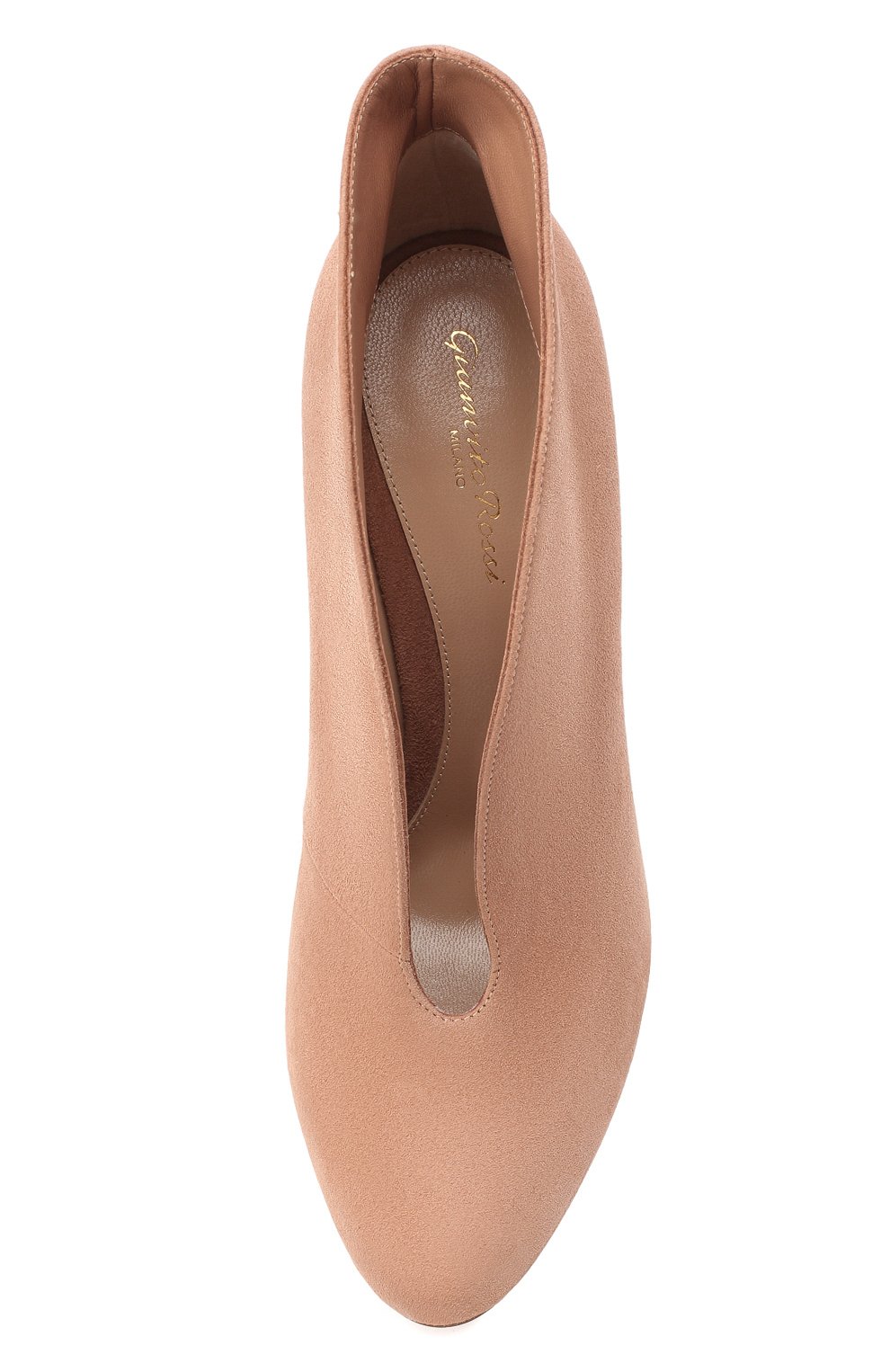 Замшевые ботильоны vamp на шпильке GIANVITO ROSSI, арт. G29450.15RIC.CASPRAL, фото 5