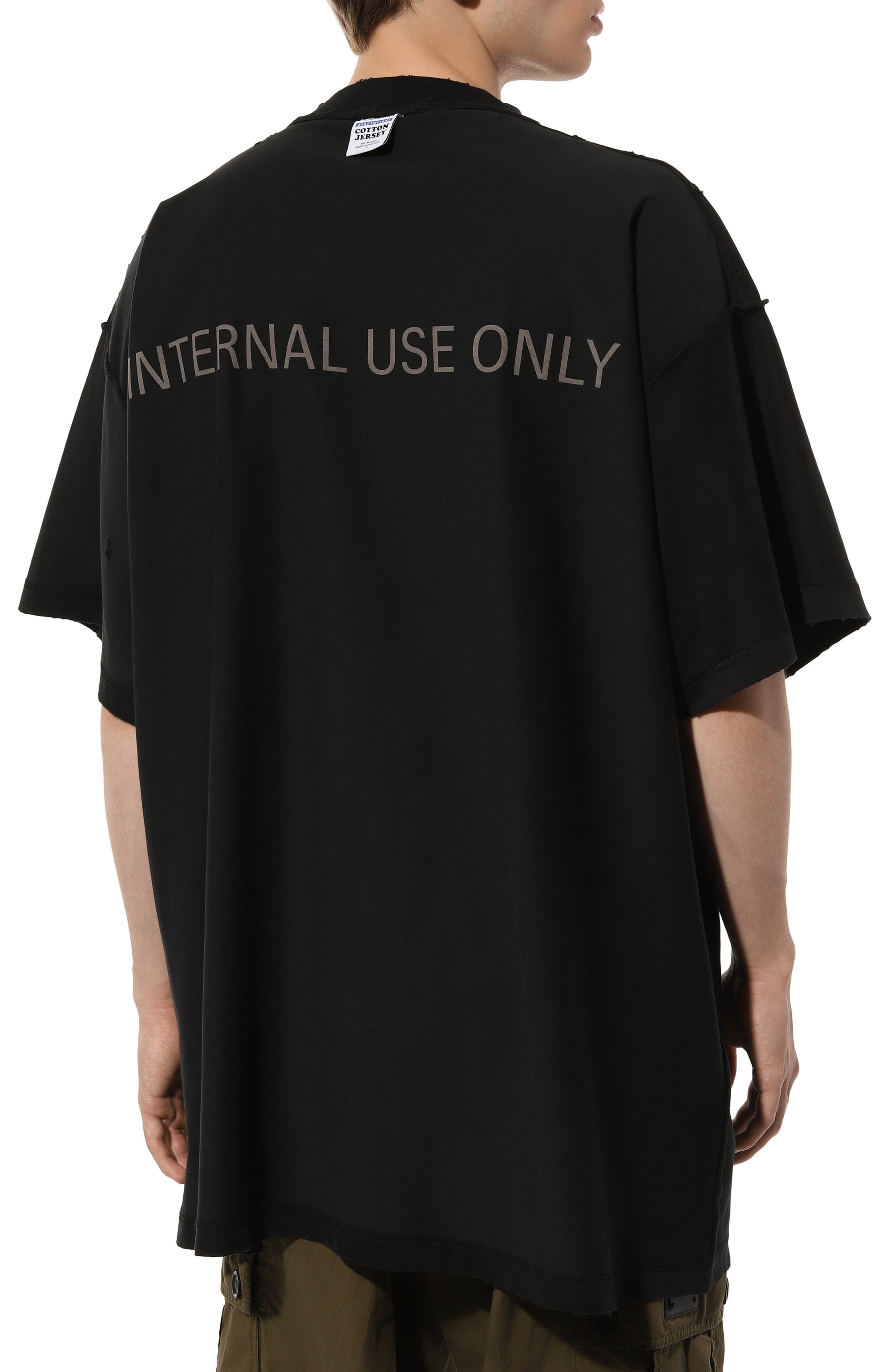 Хлопковая футболка BALENCIAGA, арт. 787358/TQVU2, фото 4