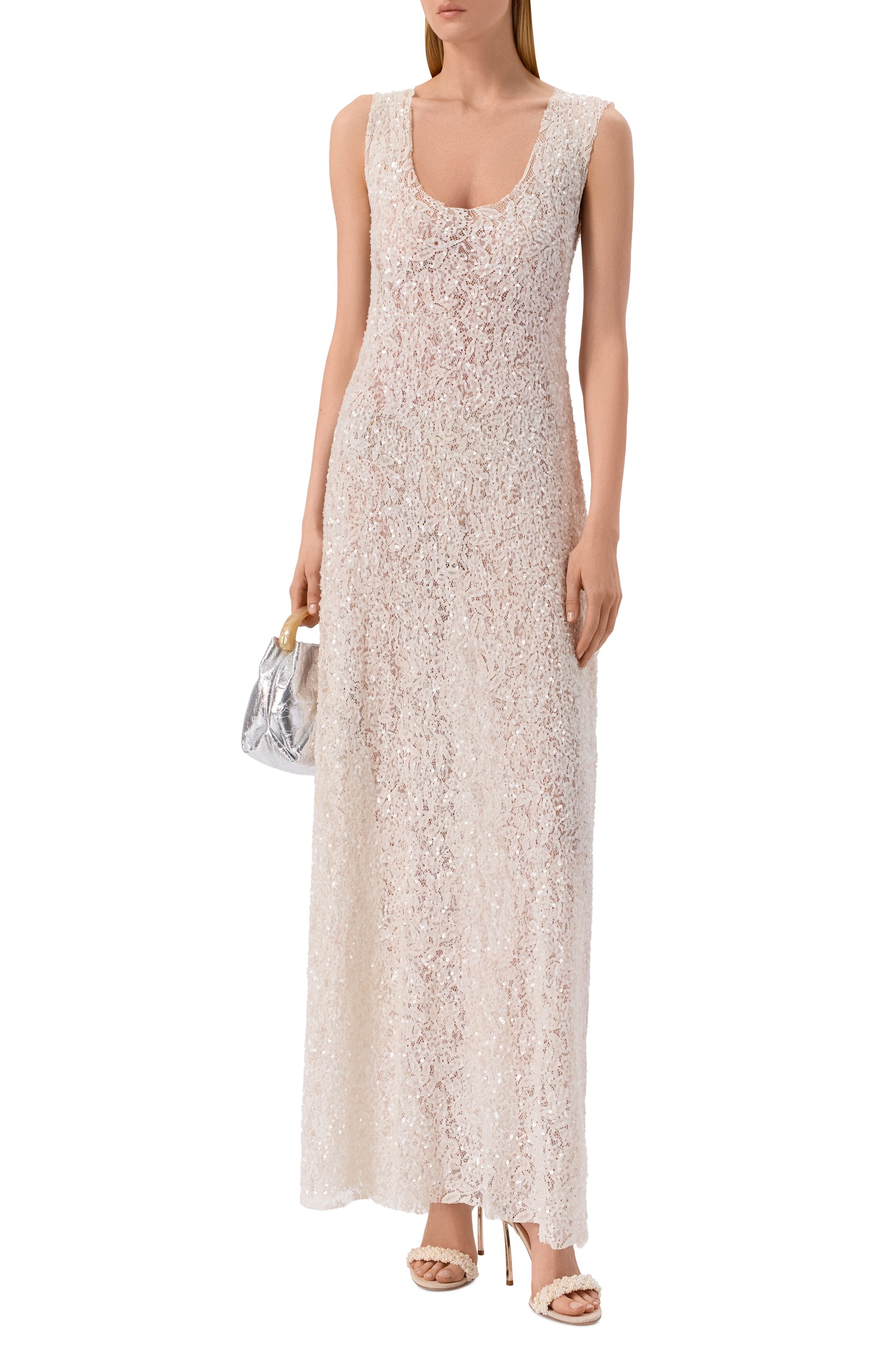 Платье с отделкой пайетками P.A.R.O.S.H., арт. D722562/N00DLES, фото 2