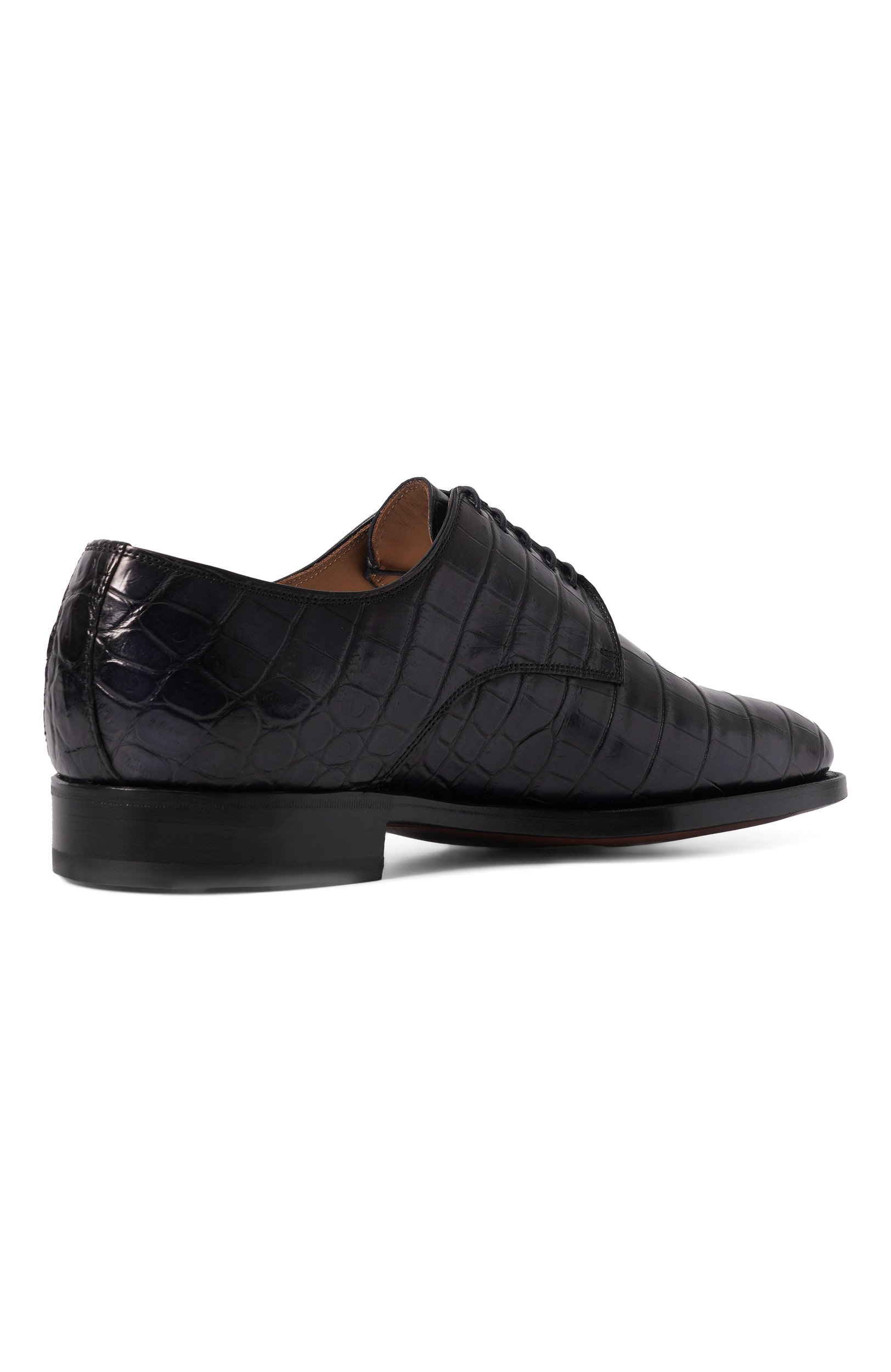 Дерби из кожи крокодила KITON, арт. USSA101N00102, фото 4