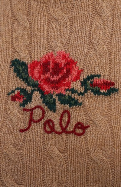 Шерстяной пуловер POLO RALPH LAUREN бежевого цвета по цене 20850 руб., арт. 211815136, фото 5 Шерстяной пуловер POLO RALPH LAUREN, арт. 211815136, фото 5