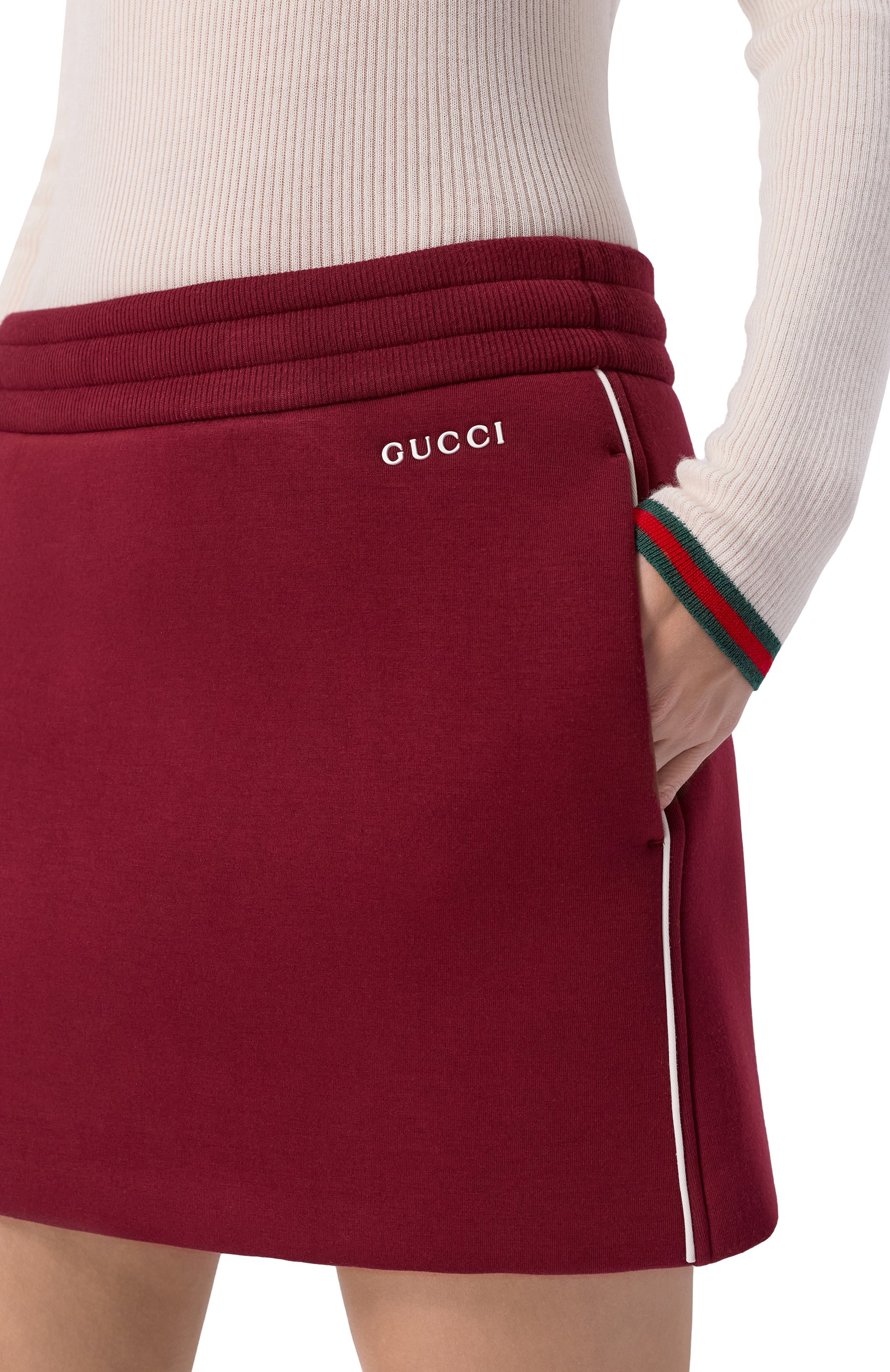 Хлопковая юбка GUCCI, арт. 840928/XJHGR, фото 5