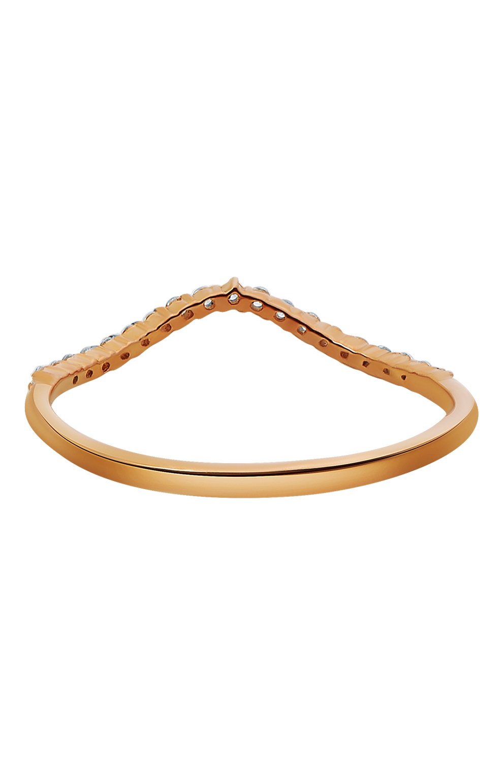 Кольцо-волна с паве MOONKA, арт. tr-wr-g, фото 3