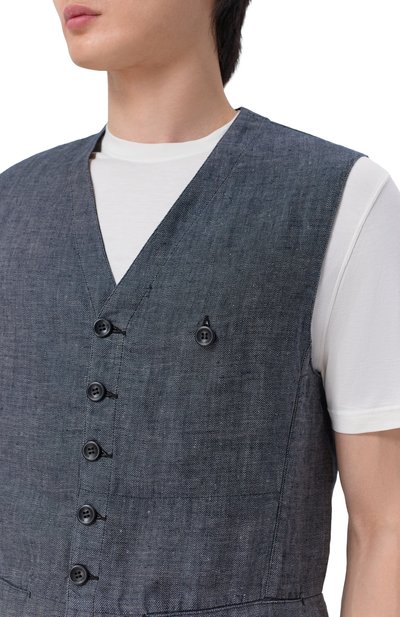Льняной жилет HANNES ROETHER, арт. WE26SPER.6048, фото 5
