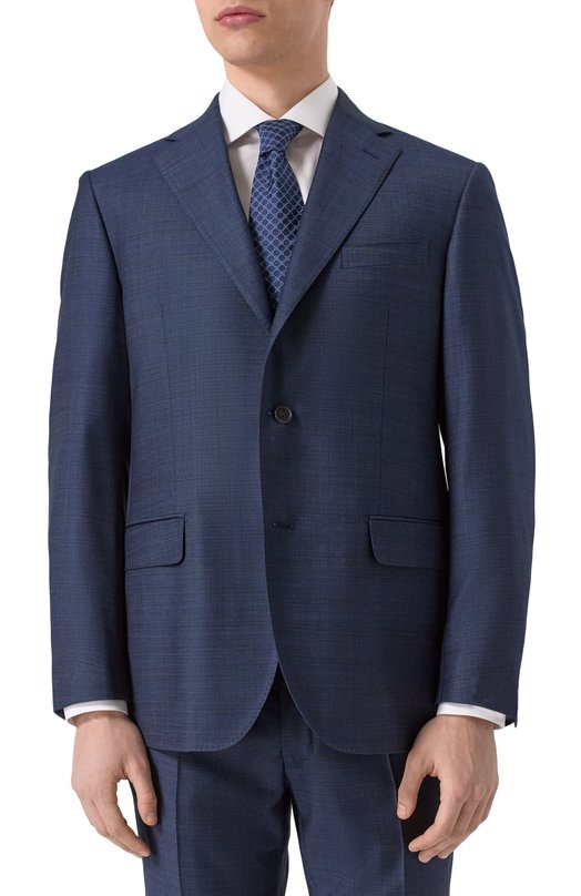 Шерстяной костюм Corneliani 256008-2517289_SET Синий  256008-2517289_SET Фото 3