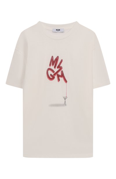 Хлопковая футболка MSGM KIDS, арт. F5MSJBTH304