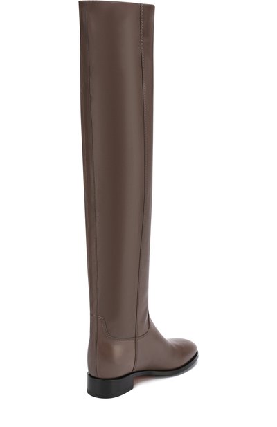 Кожаные ботфорты на низком каблуке SANTONI, арт. WSEH57519BJ2GLNTM21, фото 4