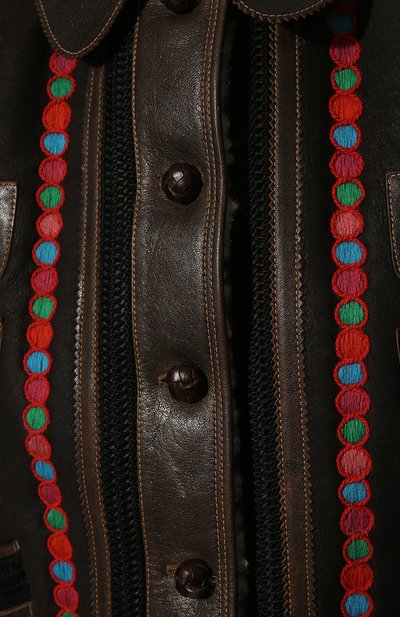 Жилет из овчины MIU MIU темно-коричневого цвета по цене 640000 руб., арт. MPT250-BI6-F0V57, фото 5 Жилет из овчины MIU MIU, арт. MPT250-BI6-F0V57, фото 5